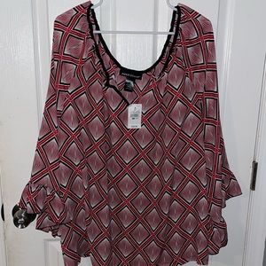 NWT Ashley Stewart sheer blouse